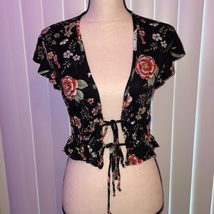 Floral crop top